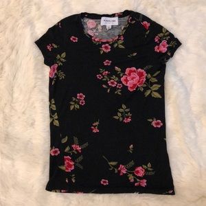 Highline Collective Soft Floral T-Shirt Black